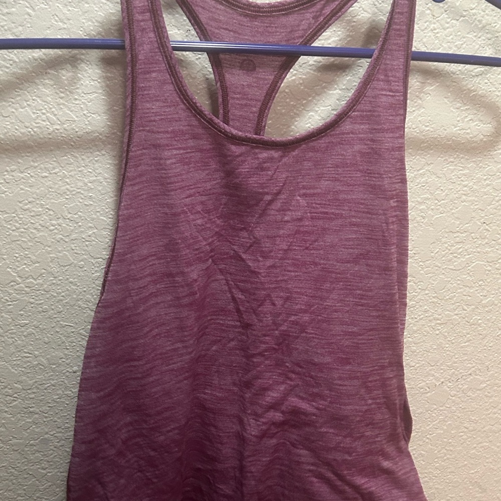 lululemon athletica Heathered Mauve Tank Top
